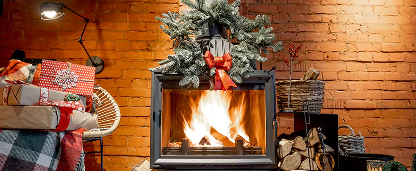 Travis Industries Linear Gas Fireplace Installation in North Salt Lake, Utah